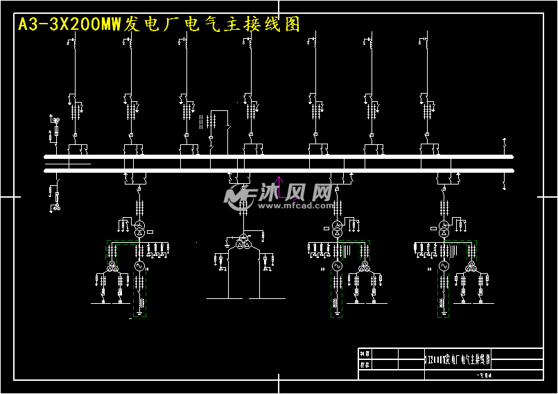 3200mw火力发电厂电气部分初步设计