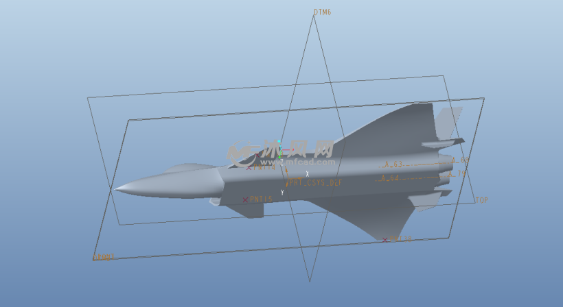 飞机三维模型视图