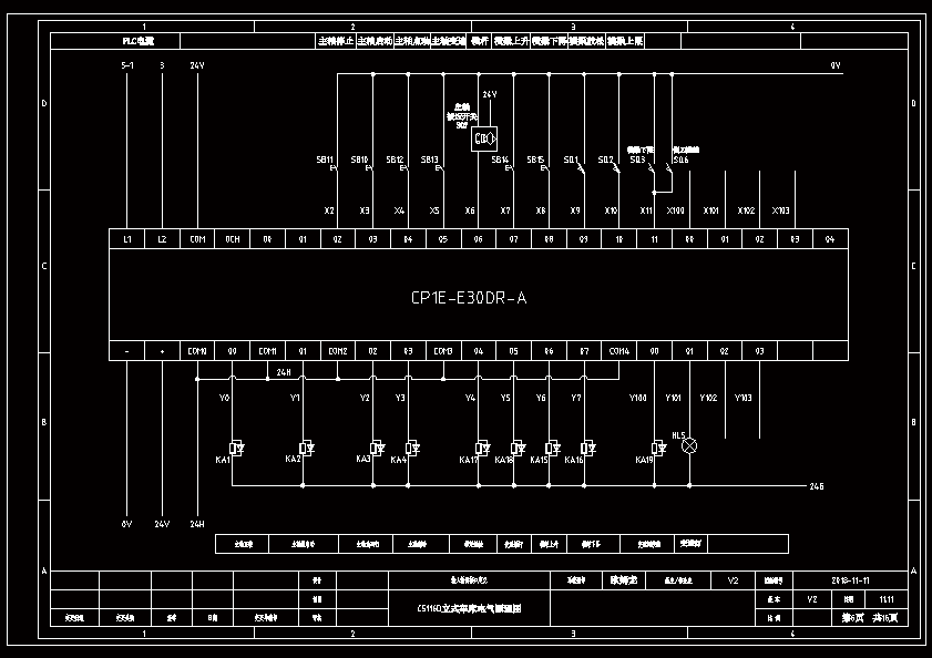 c5116立式车床的数控化改造电气原理图