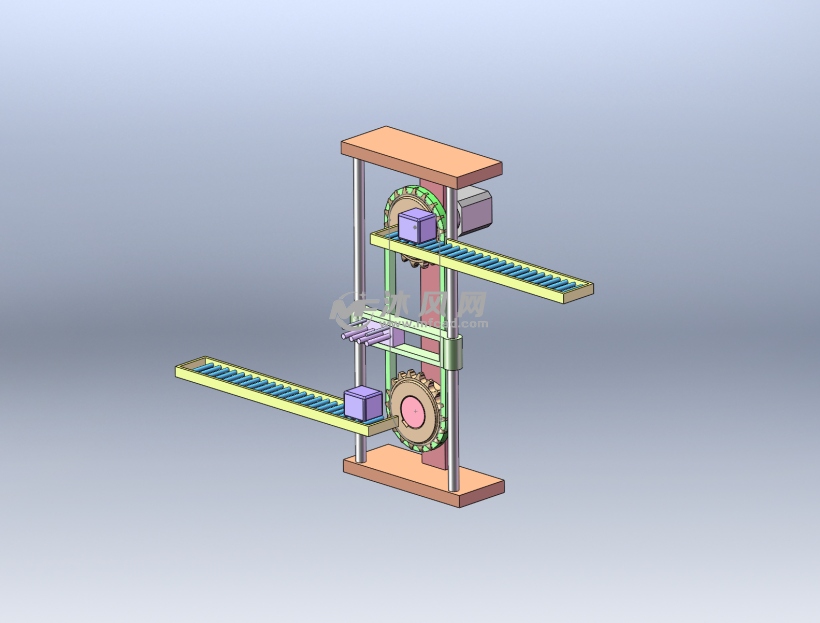 链条传输升降机构