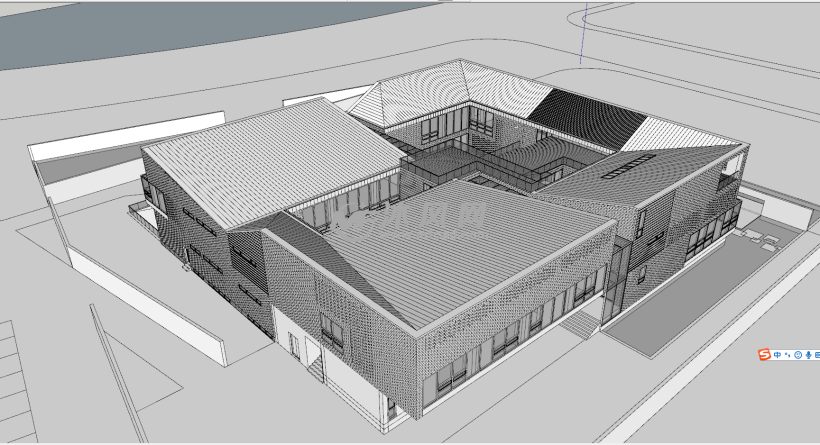 凹舍sketchup模型