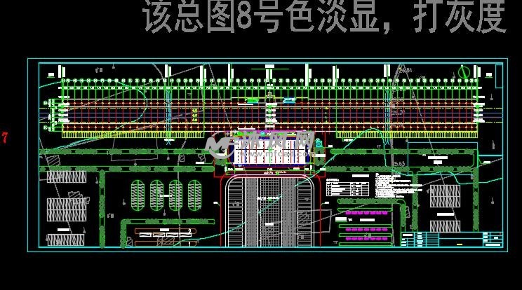 某地鐵路車站建築設計圖