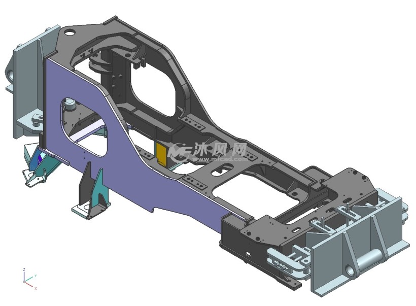 装载机车架机器人自动化焊接夹具 - 机械加工图纸 - 沐风网