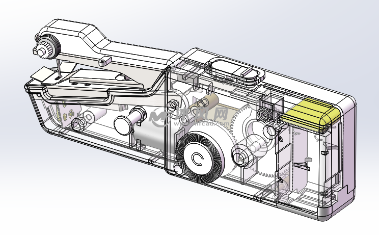微型缝纫机三维图