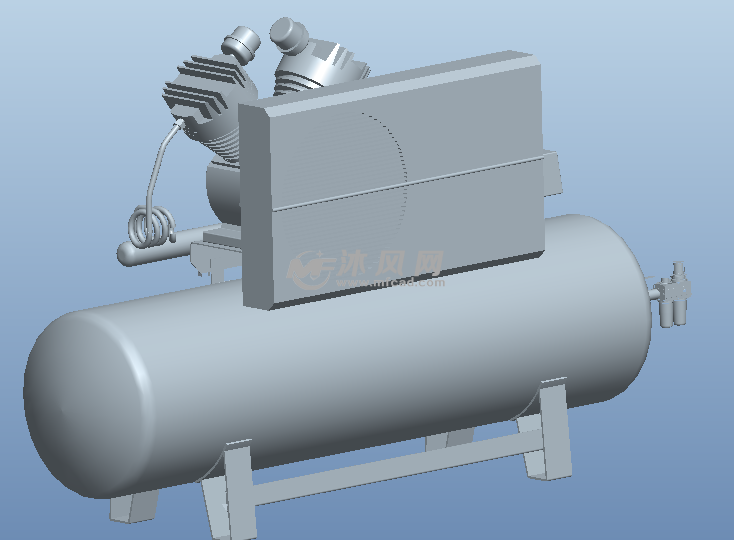 空压机模型三维 - 排风设备图纸 - 沐风网