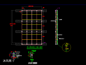 室外大屏钢结构固定安装图