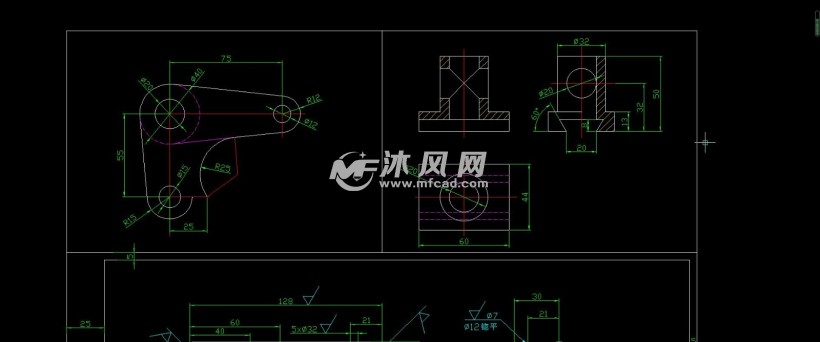 機床尾座cad圖紙