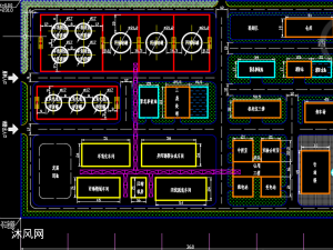 某廠區cad平面圖