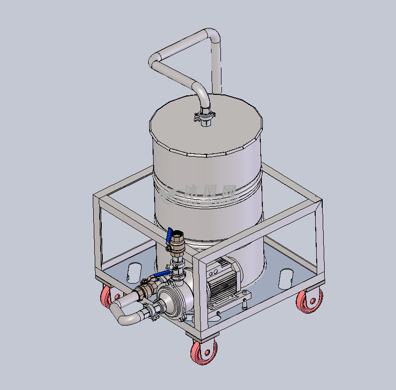 移动储液罐模型图