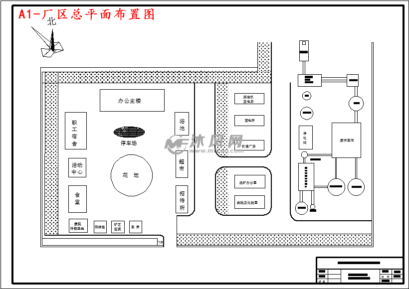 a1-厂区总平面布置图