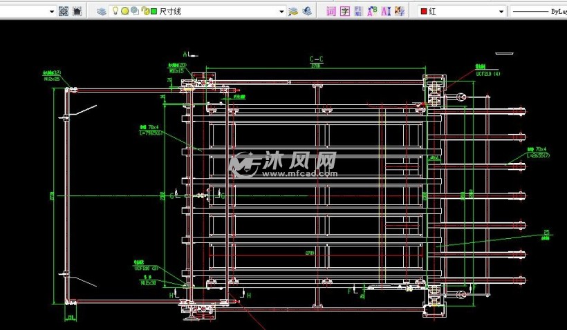 托板平台平面图