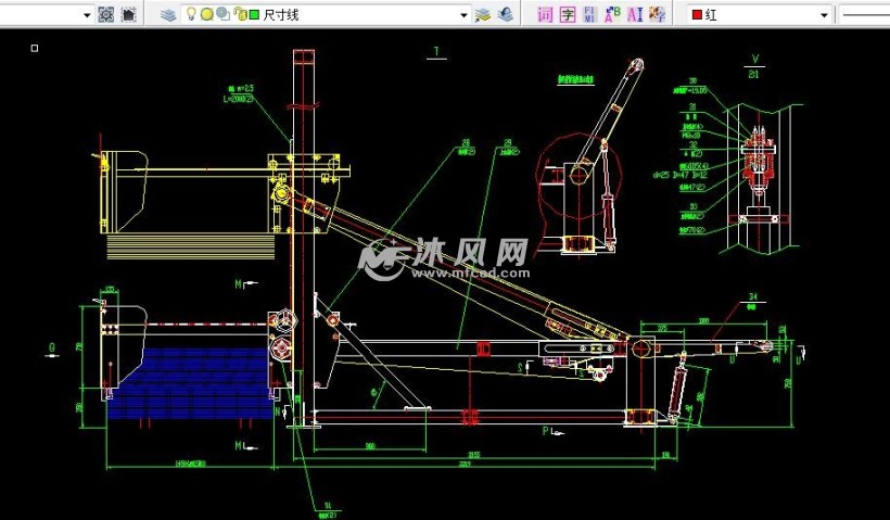 g1700托举叠放架 - 商业专用设备图纸 - 沐风网