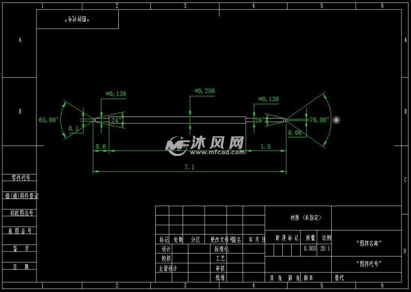 钻头系列cad零件图