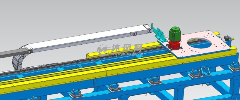 关节机器人地面导轨行走系统 - 行走系统图纸 - 沐风网