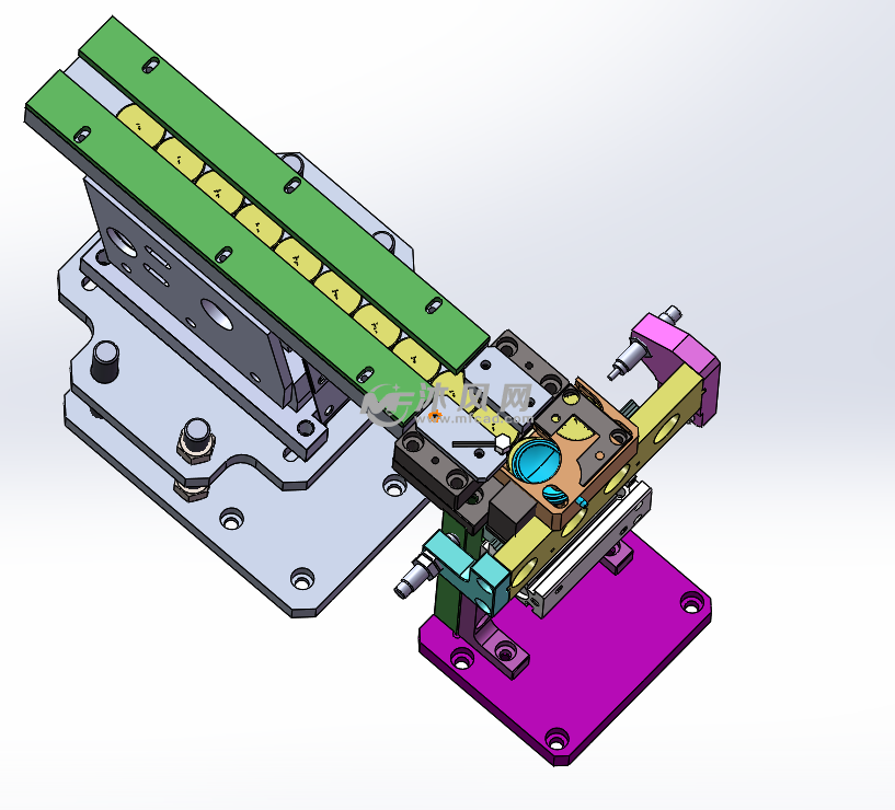 盖子滑槽结构示意图