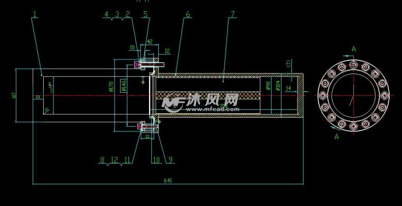 大功率发射机,蓝色尼龙结构,精心绘制而成,包括总装配图与全套零件图