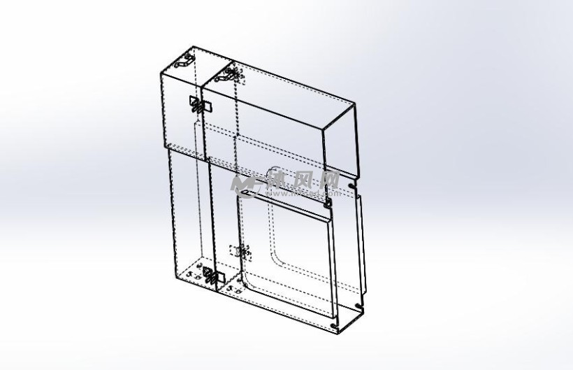 上下分离式制动器防护罩 - 零部件模型图纸 - 沐风网
