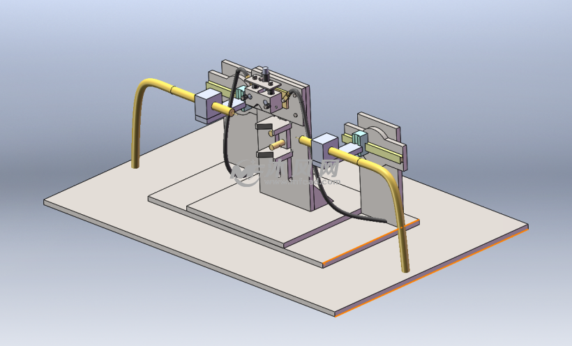 双枪焊设备定位工装 - 机械加工图纸 - 沐风网