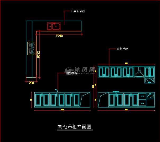橱柜吊柜立面图