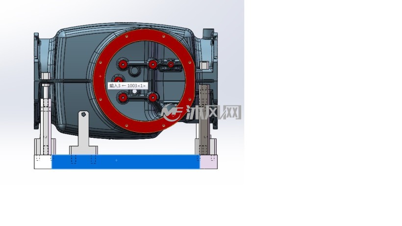 壳体的夹具侧面图
