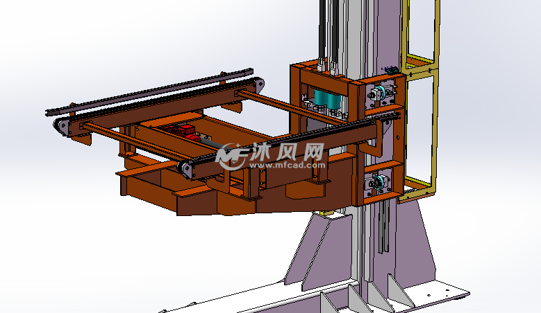 单立柱提升机加配重形式