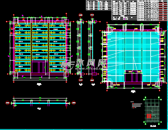某框架结构建筑装配式pc构件详图 - 结构图纸 - 沐风网