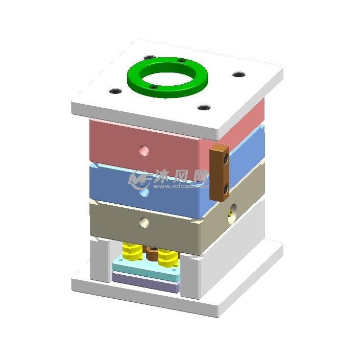 塞子周圈倒扣模具设计