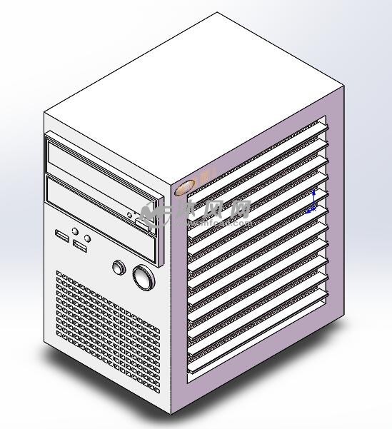 电脑主机机箱三维