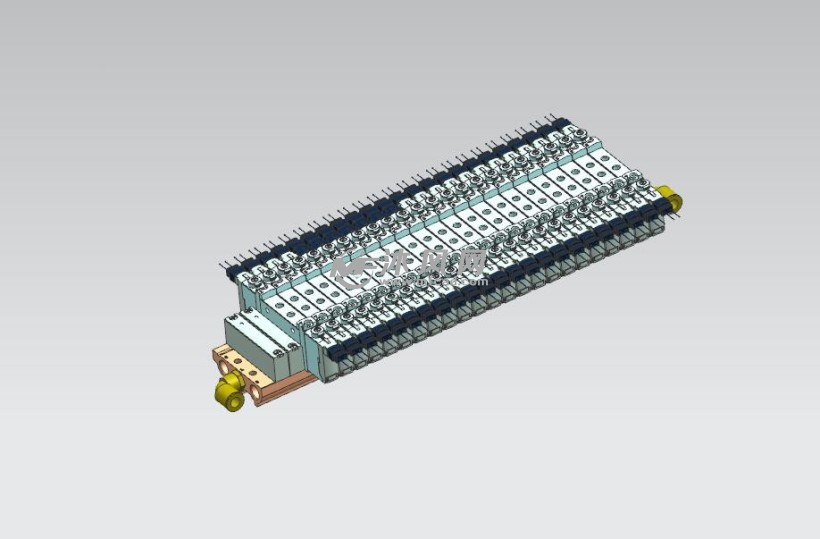 smc紧凑型五位三通电磁阀组