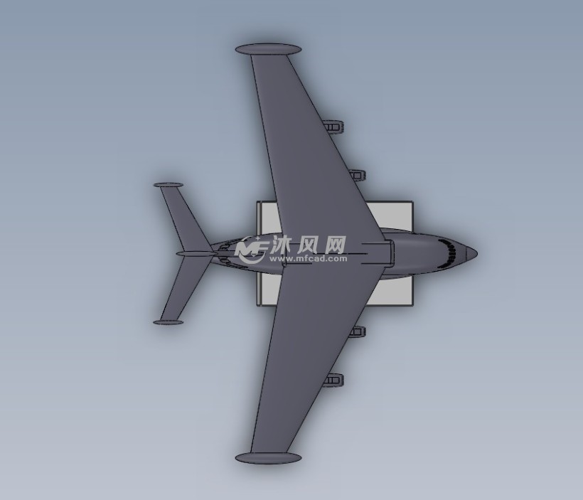 运20模型俯视图