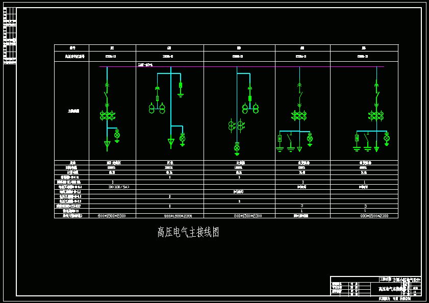 高压电气主接线图