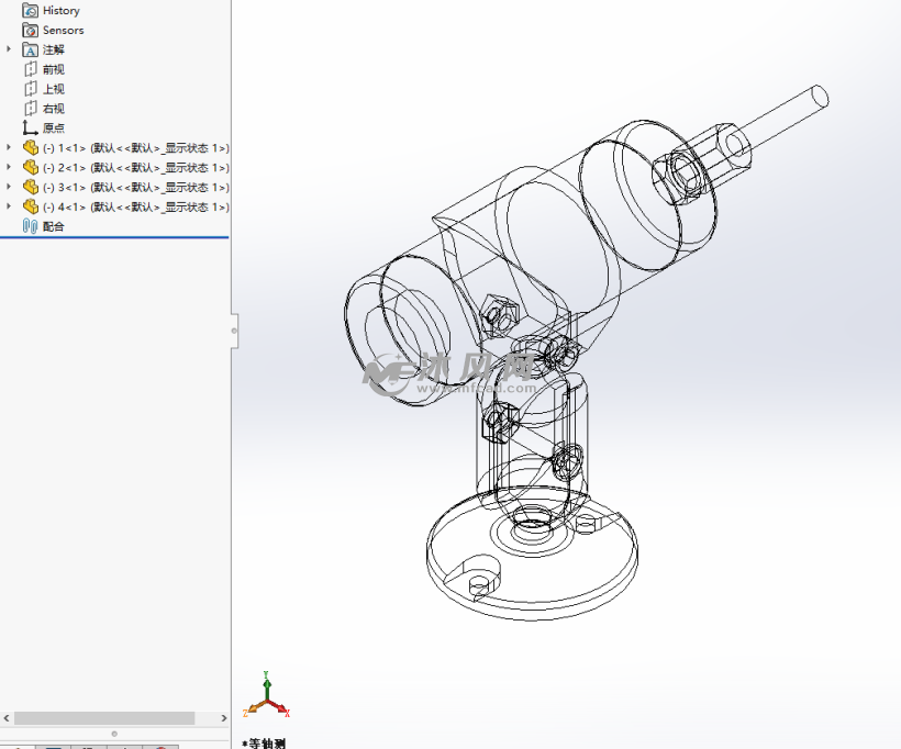 摇头型磁铁台灯