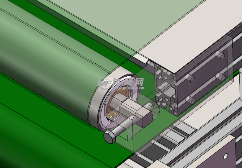 滚轮装配图皮带输送带多角度视图图纸参数图纸id: 909888图纸格式
