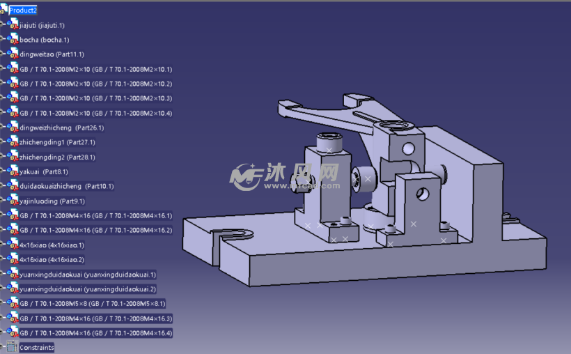 catiar21撥叉夾具設計