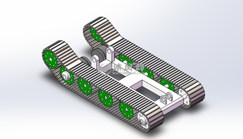 履帶式爬樓梯輪椅建模