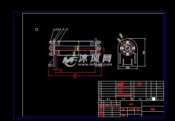 2米外置動力輸送皮帶機結構圖