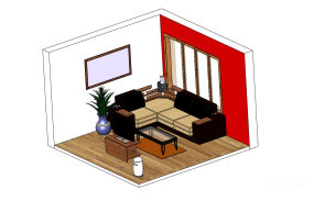 �Ӽҿ���ɳ���輸����ͼֽ�ϼ��ķ���ͼ