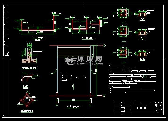 铁碳分离污泥池 - 污水处理设备图纸 - 沐风网