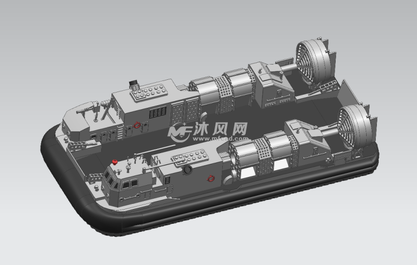 气垫登陆艇模型图