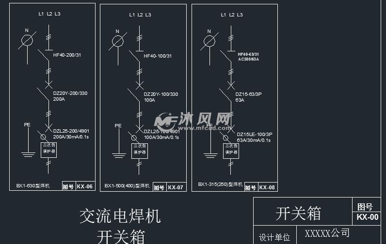 省雙優工程臨時用電配電箱系統圖