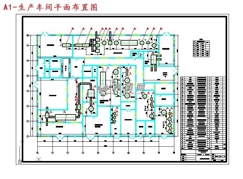 a1-生產車間平面佈置圖