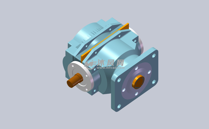圆锥齿轮减速器模型图