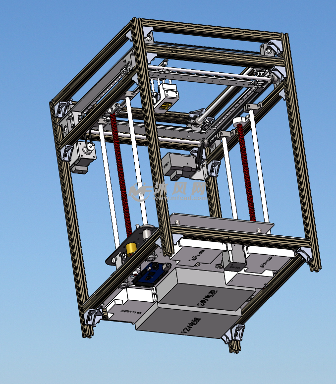 3d打印机三维办公用品 - 机械设备图纸 - 沐风网
