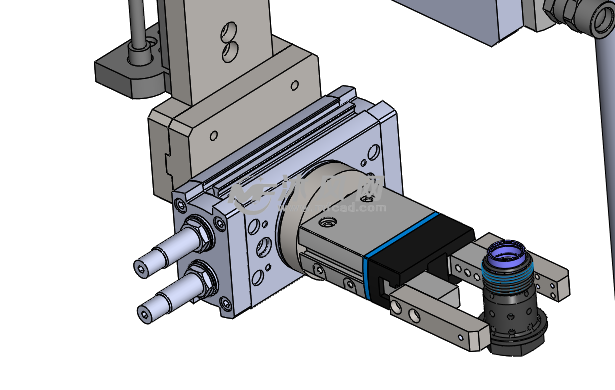 双气缸移栽旋转夹爪机构