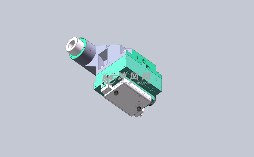 1.sldasm-角4此模型为45度倾斜车床用液压尾座.