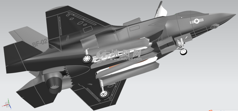 m國f35b艦載戰鬥機高級仿真模型