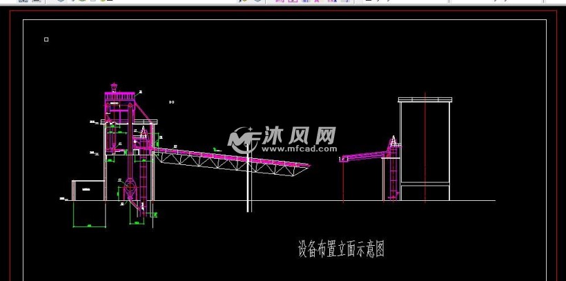 设备布置立面示意图