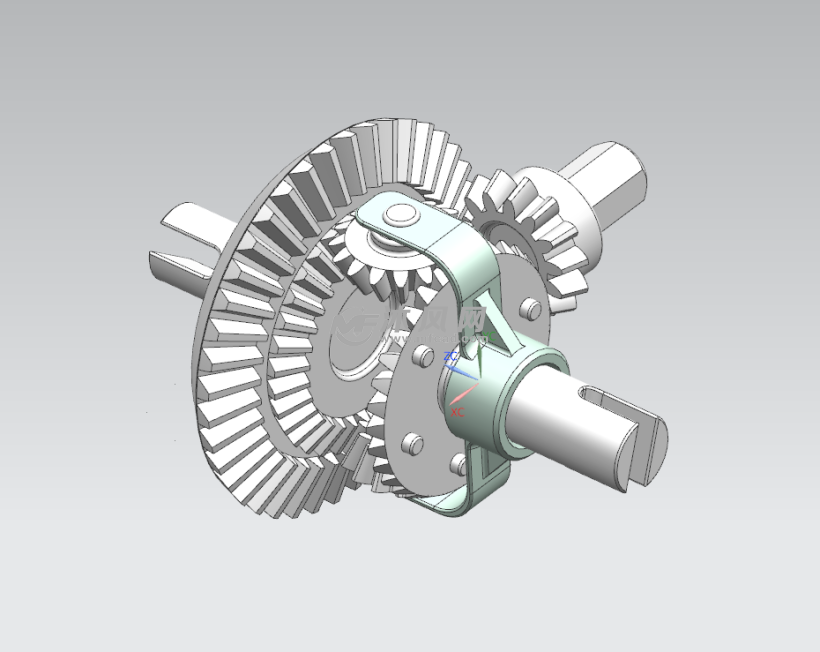 差速齿轮三维结构设计