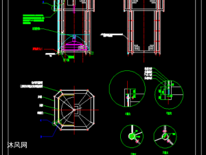八角宫灯(又称宫廷花灯)结构图