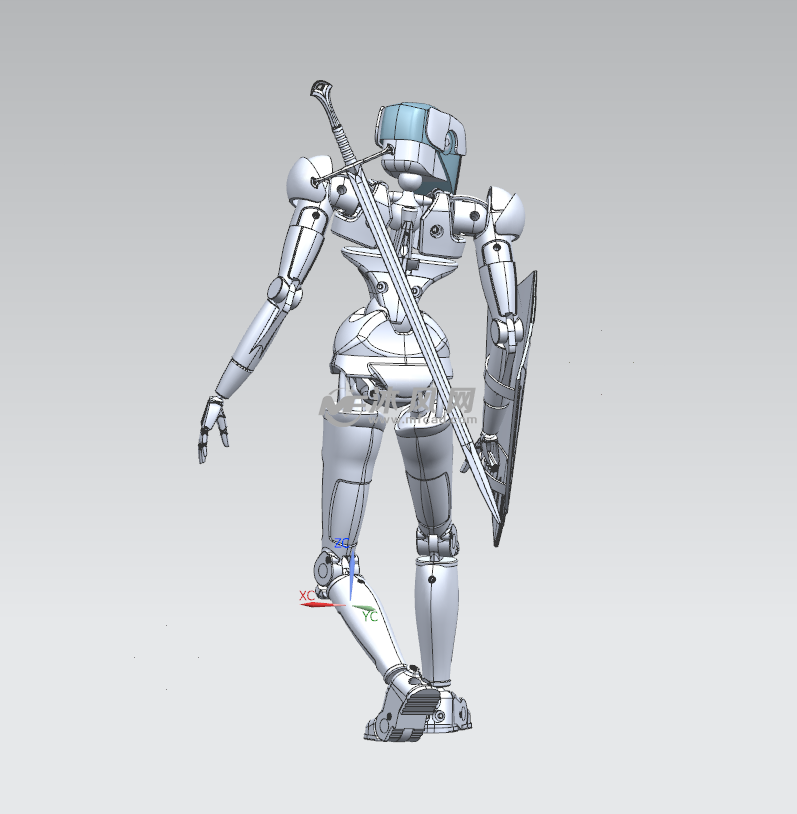 关节自由可动机器人模型